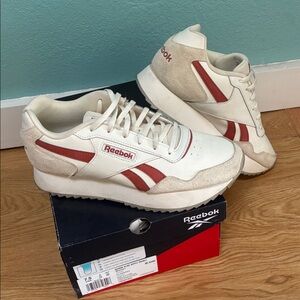 Reebok Cream and Red Sneakers Women’s